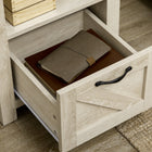 HOMCOM Side Table with Storage - Oak-Colour: Oak