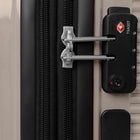 Swiss Mobility Rhodes 2-Piece Hardside Luggage set - Latte-Reinforced top handles (on all luggage) and side handles (on large luggage)