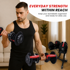 MotionGrey BDST Adjustable Dumbbell, Barbell Converter and Stand Bundle for Home Gym - 5-52.5 lb - 1 Set-10