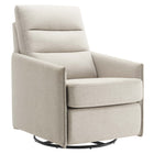 Modway Etta Upholstered Fabric Lounge Chair - Oatmeal-Fabric Upholstery