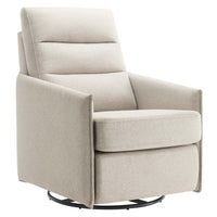Modway Etta Upholstered Fabric Lounge Chair - Oatmeal-Fabric Upholstery