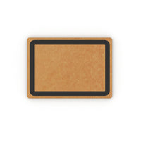 Minimal 11.8" Paper Fiber Cutting Board-Reversible design with juice groove for easy prep.