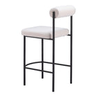 Zuo Livorno Counter Stool - Ivory - Set of 2-7