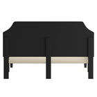 Flash Furniture Brighton King Size Tufted Upholstered Platform Bed - Black Fabric-Black Fabric Upholstery