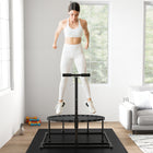 Soozier 2-in-1 Soccer Rebounder Trampoline with 8 Adjustable Angles-Adjustable rebounder net across 8 angles for diverse training levels 