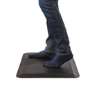 Safco Movable Anti-Fatigue Mat - 20"W x 30"D x 1"H - Black-Helps to engage different muscles while standing and may help reduce leg and foot fatigue that comes from extended use