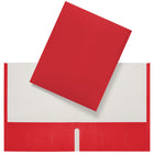 Staples 2 Pocket Portfolio - Red - 25 Pack-Holds up to 100 sheets of Letter Size paper (50 per pocket)