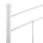 Modway Abigail Metal King Headboard - White-7 Mounting Positions