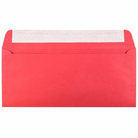 JAM Paper #10 Business Envelopes with Peel and Seal Closure, 4 1/8 x 9.5, Brite Hue Christmas Red Recycled, 500 Pack (11789H)-Product Type: Recycled Envelope
