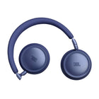 JBL Live 680NC Wireless On-Ear Noise Cancelling Headphones - Blue-True Adaptive Noise Cancelling 2.0, real time calibration