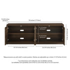 Hudson&Canal Desmond TV Stand for TV's up to 78" - Dark Oak-8