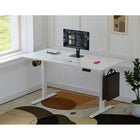 Uplite Dual Motor Electric Sit Stand Desk Frame - White-ELECTRIC EASY ONE TOUCH SYSTEM - the high-quality dual motor engine and strong desk base provides powerful and smooth height adjustment.