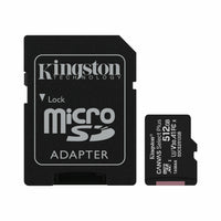 Kingston Canvas Select Plus 512 GB microSD Card with Adapter-Optimized for use with Android devices and point-and-shoot cameras