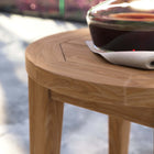 Modway Brisbane Teak Wood Outdoor Patio Side Table - Natural-Table Weight Capacity: 600 lb