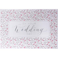 Rosedale Wedding Greeting Cards & Envelopes - 5-1/2" x 8" - Floral Heart - 12 Pack-Premium quality greeting cards