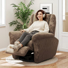 HOMCOM Power Recliner with Upholstered Seat and USB Ports - Espresso-Gentle rocking motion adds soothing relaxation  