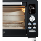 Salton NuRetro Digital Air Fryer Toaster Oven - Midnight Black-12 one-touch presets: toast, bagel, pizza, air fry, cookies, and more—quick and easy cooking with the press of a button.