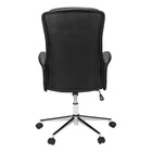 Monarch Specialties 7323 Ergonomic Leather-Look Office Chair - Black-Easy to assemble with illustrated instructions and hardware included, plus a 5 year limited warranty against manufacturer defects for your peace of mind