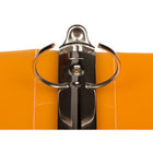 JAM Paper Plastic 1.5" 3-Ring Binder - Orange-Wide front and back binder panels fully cover standard dividers and sheet protectors. Our 3 metal ring binders have 2 buttons for easy opening and closing, and a convenient pocket on the inside flap.