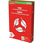 Staples FSC-Certified Copy Paper - 20 lb. - 11" x 17" - White - 500 Sheets-92 bright paper delivers superior image contrast and readability