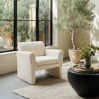 Zuo Dobra Accent Chair - Oatmeal Beige-Chair Weight Capacity: Supports up to 250 lb