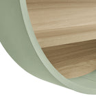 Modway Romy 47" Round Wall Book Shelf - Sage/Natural-9