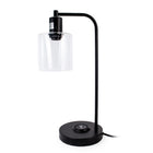 Sully Glass Desk Lamp-E26 Incandescent Bulb Max 40W or A19 LED Bulb Max 9W (Bulb Not Included)