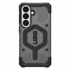 UAG Pathfinder Rugged Cell Phone Case Clear with Magnets for Galaxy S26 - Ash/Black-Eco: Black TPU Bumper is PCR Recycled Material 25% of Case