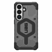 UAG Pathfinder Rugged Cell Phone Case Clear with Magnets for Galaxy S26 - Ash/Black-Eco: Black TPU Bumper is PCR Recycled Material 25% of Case