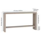 Hudson&Canal Osman 55"W Console Table - Alder White-9