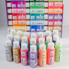 Mont Marte Crafters Colour Acrylic Paint 21-Piece Set - Assorted Colours-Fast-drying formula dries to a semi-matte finish so you can layer colour and build coverage in one creative session