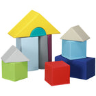 Soozier Toddler Soft Play Blocks 11-Piece Set - Light Colours-Includes eleven different shaped foam blocks, stimulating both imagination and creativity 