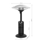 Shinerich Tabletop Patio Heater-Safe ODS system with flame failure device and anti tilt switch
