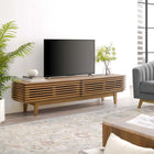 Modway Render 71" TV Stand - Walnut-Smooth Wood Grain Laminate
