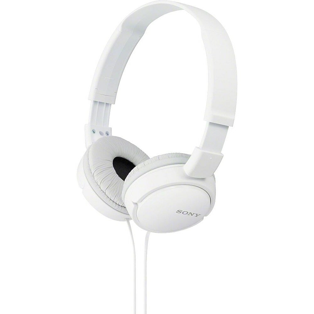 SONY MDRZX110W Over-Ear Headphones - White | staples.ca