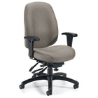 Global Granada Deluxe Medium Back Multi-Tilter Office Chair - Light Grey-Medium back multi-tilter chair
