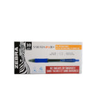 Zebra Sarasa Gel Pens Retractable – 0.7mm – Blue – 10 Pack-Soft latex-free rubber grip