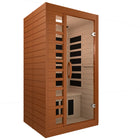 Westinghouse Hemlock 1-Person Infrared Sauna with Light Therapy - 39" W x 35" D - Light Brown-Five high performance infrared carbon film heating panels