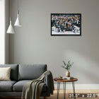 Los Angeles Kings 2014 Stanley Cup - Framed Canvas - 31" x 22"-Ready to hang - arrives fully assembled