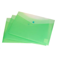 Filexec Frosted Poly Envelope, 2 Pkt, Snap Closure, Lime, 24 Pack-Poly Envelope