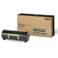 Ecotone Lexmark 50F1U00 MICR Remanufactured Toner - Extra/Ultra High Yield - Black-Colour: Black