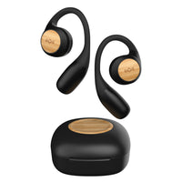 House Of Marley Liberate Open-ear True Wireless Earbuds - Signature Black-Tune into your surroundings while listening with open ear technology