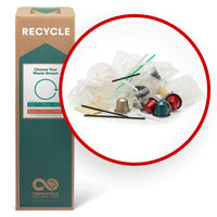 TerraCycle Breakroom Waste Zero Waste Box - Medium-Use this box to recycle coffee and tea accessories, plastic packaging and dining disposables