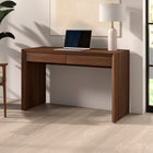 Hudson&Canal Pembroke Rectangular Desk - 48" W - Satin Walnut-Clean with a soft, dry cloth and no harsh chemicals or abrasive cleaning materials