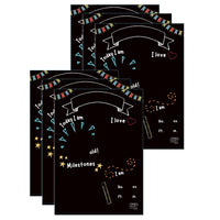 The Pencil Grip Activity Playmat - Home Milestones - 6 Pack-Draw, wipe, repeat with these reusable mats.
