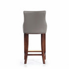 Manhattan Comfort Shubert 22.64" Modern Leatherette Upholstered Barstool - Dark Taupe-Seat Height: 29.13 in