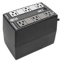 Tripp Lite 120V/350VA/210W 6-Outlet Standby Desktop UPS-BASIC HOME UPS BATTERY BACKUP PROTECTS FROM BLACKOUTS, BROWNOUTS & SURGES: 350VA / 210W Tripp Lite Uninterruptible Power Supply (UPS) provides 13 minutes of power to an energy-efficient desktop PC computer and small monitor. Provides PWM sine wave output in battery mode.