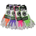 Atlas Gardening Smooth Nitrile Glove - Fuchia/Purple/Green/Orange - Small - 4 Pack-Smooth Grip