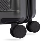 Swiss Gear Hardside Spinner 24" Checked Luggage - Dark Grey-Side feet for convenient upright packing and unpacking