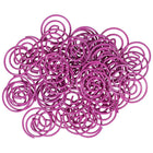 JAM Paper Circular Paper Clips - Round - Hot Pink Fuchsia - 50 Pack-Quantity: 50 per box | Packed in a reusable clear box to keep your desktop or your desk drawer organized